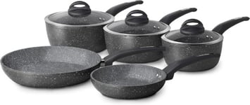 Tower Cerastone T81276 Forged 5 Piece Pan Set with Non-Stick Coating 5 