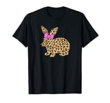 Happy Easter Bunny Leopard print Easter egg Bunny kids adult T-Shirt