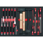 KS Tools Feilen-. Burin et jeu de marteau. 18 pcs. 711.0018