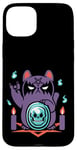 Coque pour iPhone 15 Plus Chat japonais ManekiNeko - Bad Luck - Adorable chat gothique