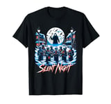 Silent Night Festive Slasher Candy Cane Menace T-Shirt