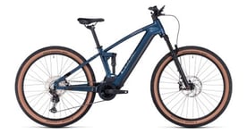 Vtt electrique tout suspendu cube stereo hybrid 120 race 625 shimano deore xt 12v 625 wh 27 5   bleu petrol 2023