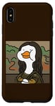 Coque pour iPhone XS Max Portrait drôle de canard Lisa, canard hilarant Mona Lisa Art Humour