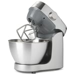 Kenwood Prospero Plus KHC29.A0SI Stand Mixer for Baking, Compact 4.3 Litre Bowl, 3 Bowl Tools, 1000 W, Silver