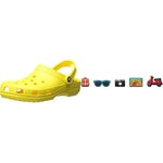 Crocs Classic U, Sabots Mixte Adulte, Jaune (Lemon), 36/37 EU Shoe Charm 5-Pack | Personalize with Jibbitz for, Breloques de Chaussure Mixte Adulte, Voyage, Taille Unique