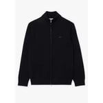 Sweat-shirt Lacoste  Gilet  noir en laine