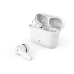 Nedis Fullt Trådlösa hörlurar | ENC (Environmental Noise Cancelling) | Bluetooth® | Maximal batteritid: 24 timmar | Tryck på Kontroll | Batteri hölje | Trådlöst laddningsfodral | Inbygd mikrofon | Stöd för röststyrning | Brusreducering | IPX4 | Vit