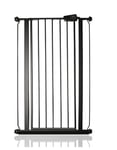 Safetots Extra Tall Narrow Metal Safety Gate Pressure Fit, 68.5cm - 75cm, Matt Black, 104cm in Height, Extra Tall Stair Gate, Tall Baby Gate, Easy Installation