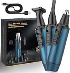 Tondeuse Nez, 3-en-1 Tondeuse Nez Oreilles Homme,Professionnelle Rechargeable Tondeuse Nez Homme,Sans Douleur - Multifonction pour Nez, Oreilles, Sourcils, Barbe, Corps,Design Lavable et étanche Ipx7