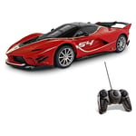 Mondo Motors 63605 Machine radiocommandée Ferrari R/C modèle FXX K EVO à l'échelle 1/24 – Voiture Jeu pour enfant – Rouge