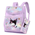 New Sanrio serie tecknad student ryggsäck Kitty Kuromi anime student Brevpapper stor skolväska med case 30*4*38cm - Perfet 1 30*14*38cm