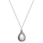 Collier pierre de Lune et argent