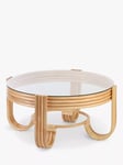 Desser Pretzel Rattan Coffee Table, Natural