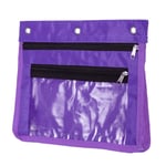 Expandable Pencil Pouch 1 Pack Zipper Binder Pouch Pencil Case Purple