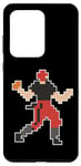 Coque pour Galaxy S20 Ultra Joueur de football américain Jeu vidéo Pixel Art Retro Graphic