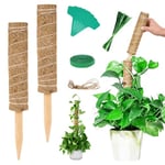 Vicloon Tuteur Plante, 2pcs Tuteur Coco, 30cm Grimpante Pliable pour Plante Monstera Extension et Support pour Maison Jardin de Support de Plante