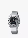 Seiko SRPL05K1 Men's 5 Sports Pepper Black 1968 Recreation Limited Edition Automatic Bracelet Strap Watch, Silver/Black