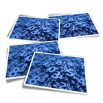 4x Rectangle Stickers - Blue Number Art Maths Physics #12331