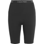 Calvin Klein Sport Ribbed Knit Shorts Svart polyester Large Dame