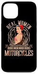 Coque pour iPhone 13 Sexy Real Chick Ride Moto Femme Biker Babe Pin Up