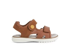 Geox Garçon J Sandal Maratea Boy Sandales, Brown/Dk Yellow, 27 EU