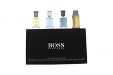 Mens Miniature Gift Set Of 4 x 5ml Hugo Boss Bottled The Scent Tonic Infinite