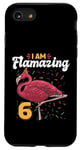 Coque pour iPhone SE (2020) / 7 / 8 Flamant rose 6e anniversaire – I am Flamazing 6 Years