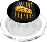 American Flag Cheese PopSockets PopGrip for MagSafe