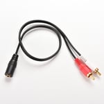 Aux Audio Jack 3,5MM Câble Rca Femelle Mâle Double Voiture Hifi Télévision Ld