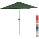 Uniprodo Aurinkovarjo suuri - vihreä kuusikulmainen Ø 270 cm kallistettava