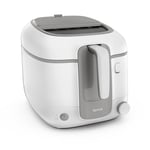 Tefal Friteuse classique, Capacité huile 2,2 L, Capacité frites 1,5 kg, Cuve antiadhésive, Filtration des odeurs, Hublot de contrôle, Super Uno Access FR310030, Blanc