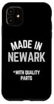 Coque pour iPhone 11 Made In Newark - Slogan amusant Born In Newark