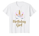 Youth Birthday Girl Unicorn Birthday Outfit T-Shirt