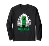 Minecraft Creeper Hostile Behaviour Explosion Poster Long Sleeve T-Shirt