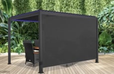 Store latéral motorisé pour pergola bioclimatique 4m gris