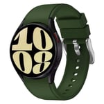 Silikon armbånd No-Gap Samsung Galaxy Watch 6 (44mm) - Army