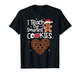 I Teach The Smartest Cookies Christmas Gingerbread Kids Boys T-Shirt