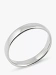 E.W Adams Platinum 4mm Larger Sized Court Wedding Ring, Platinum