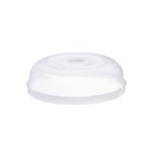 GASTROMAX Cloche pour Micro-Ondes avec aération - Couvercle en Plastique sans BPA - Couvre Plat Qui Passe au Lave-Vaisselle - Supporte jusqu'à 100 °C - 25 cm de diamètre - Transparente