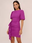 Aidan by Adrianna Papell Stretch Mini Cocktail Dress, Wild Orchid