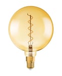 Osram Vintage Edition 1906 Ampoule LED à Filament Spirale - Culot E27 - Forme Spéciale Globe 200mm Big Globe Or Ambrée - Blanc Chaud 2000K - 5W (Équivalent 28W)