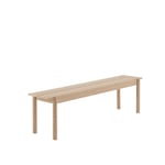 Muuto - Linear Wood Bench 170 cm, Oak - Thomas Bentzen - Träfärgad - Trä