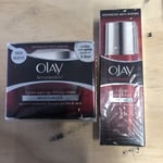 *NEW* 2x 50ml Olay Regenerist 3 Point Age Defying Cream + Serum 50ml