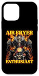 Coque pour iPhone 12 mini Amateur de friteuse à air drôle Cringe Hard Squelette Meme