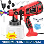 Handheld Wall Fence Paint Sprayer Electric Spray Gun Paint Fence Airless HVLP