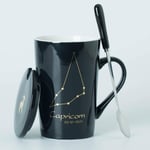 DUKAILIN Espresso Cups Ceramic Mug 12 Constellation Mug, Zodiac Milk Coffee Cup Drink with Spoon Cover