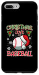 Coque pour iPhone 7 Plus/8 Plus Player Team Club Tentime Noël, Amour Et Baseball