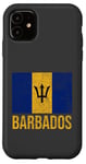 Coque pour iPhone 11 Drapeau de la Barbade Bridgetown Moins Antilles Caraïbes