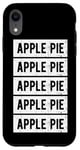 iPhone XR Apple Pie Retro Apple Pie Restaurant Food Fan Date Foodie Case