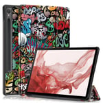 Samsung Galaxy Tab S9 Fodral Tri-fold Graffiti